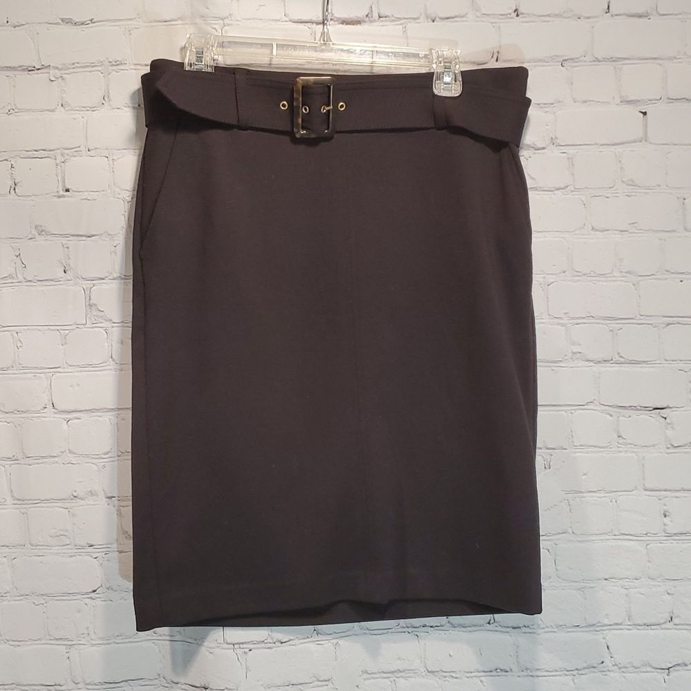 Banana Republic black knit pencil skirt